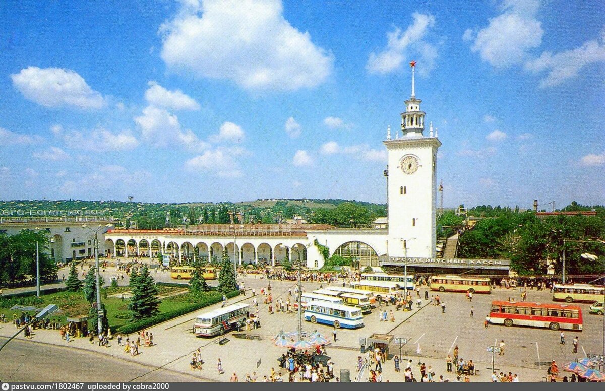 В центре наши автобусы