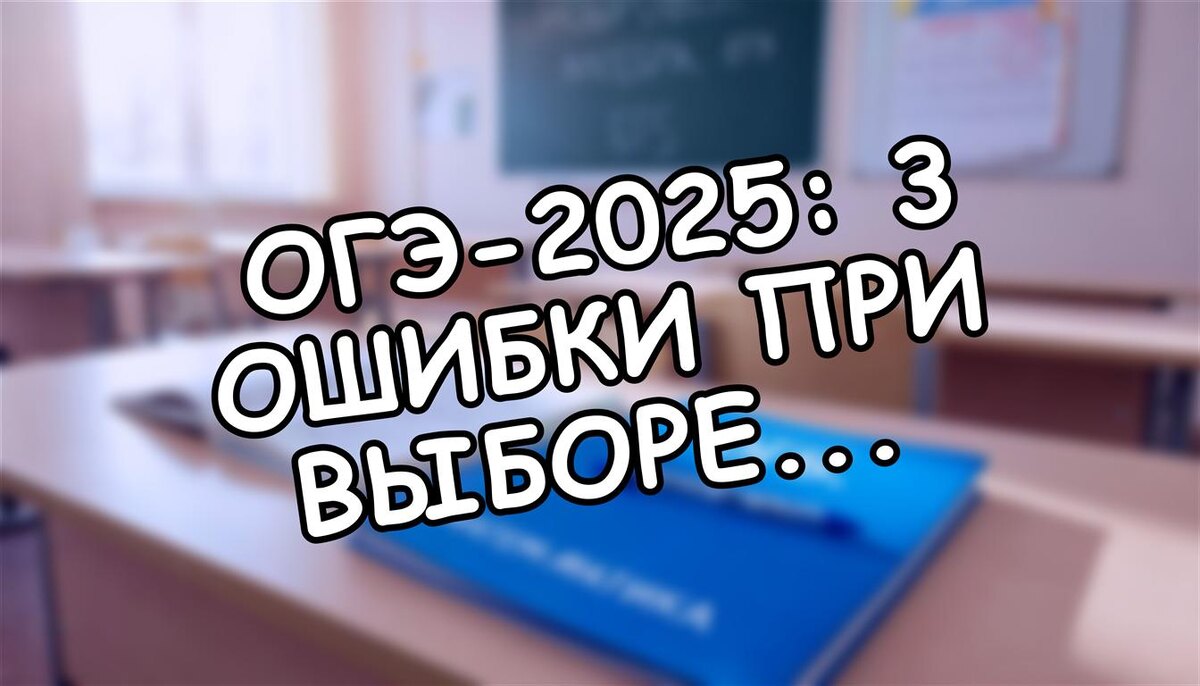ОГЭ-2025: 3 ошибки при выборе предметов? Как не загубить будущее ребенка ✅ (Источник: Яндекс Картинки)