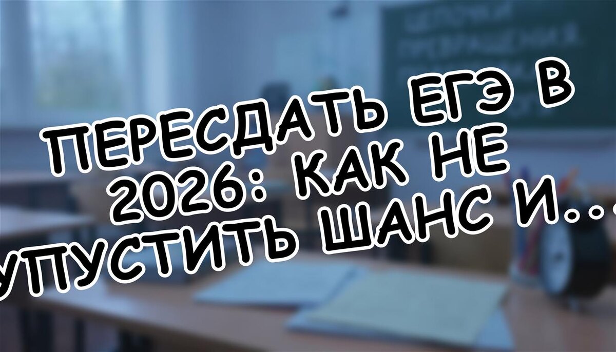 Пересдать ЕГЭ в 2026: как не упустить шанс и повысить баллы (Источник: Яндекс Картинки)