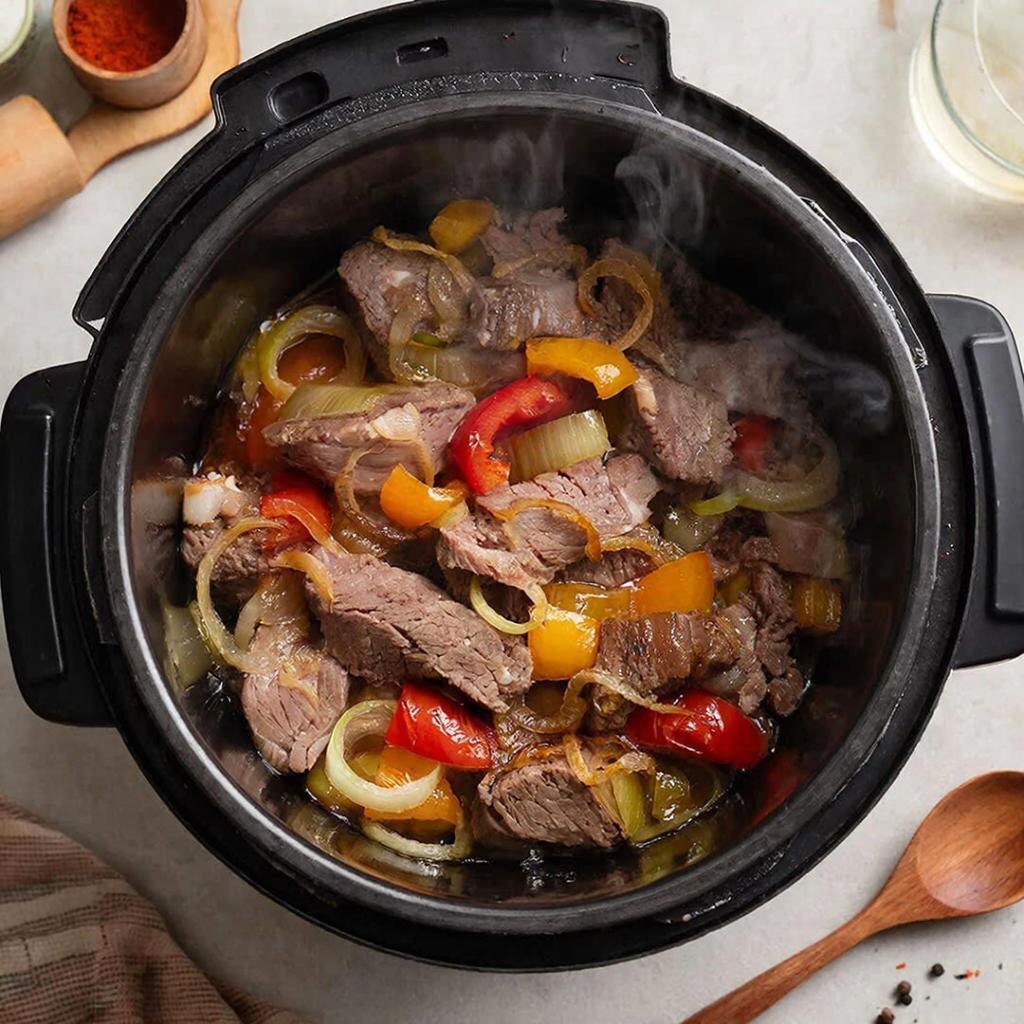 Баранина по-татарски в мультиварке