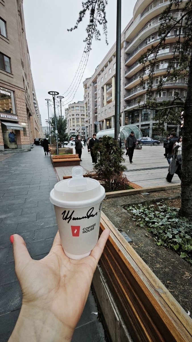 Кофе на арбате в декабре