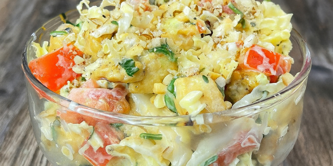 Готовимся к Новому году. Салат, который улетает со стола за 5 минут