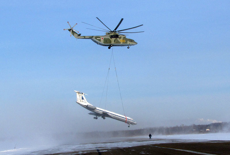 Ми-26: вертолёт с трёхэтажный дом, который поднимает танки