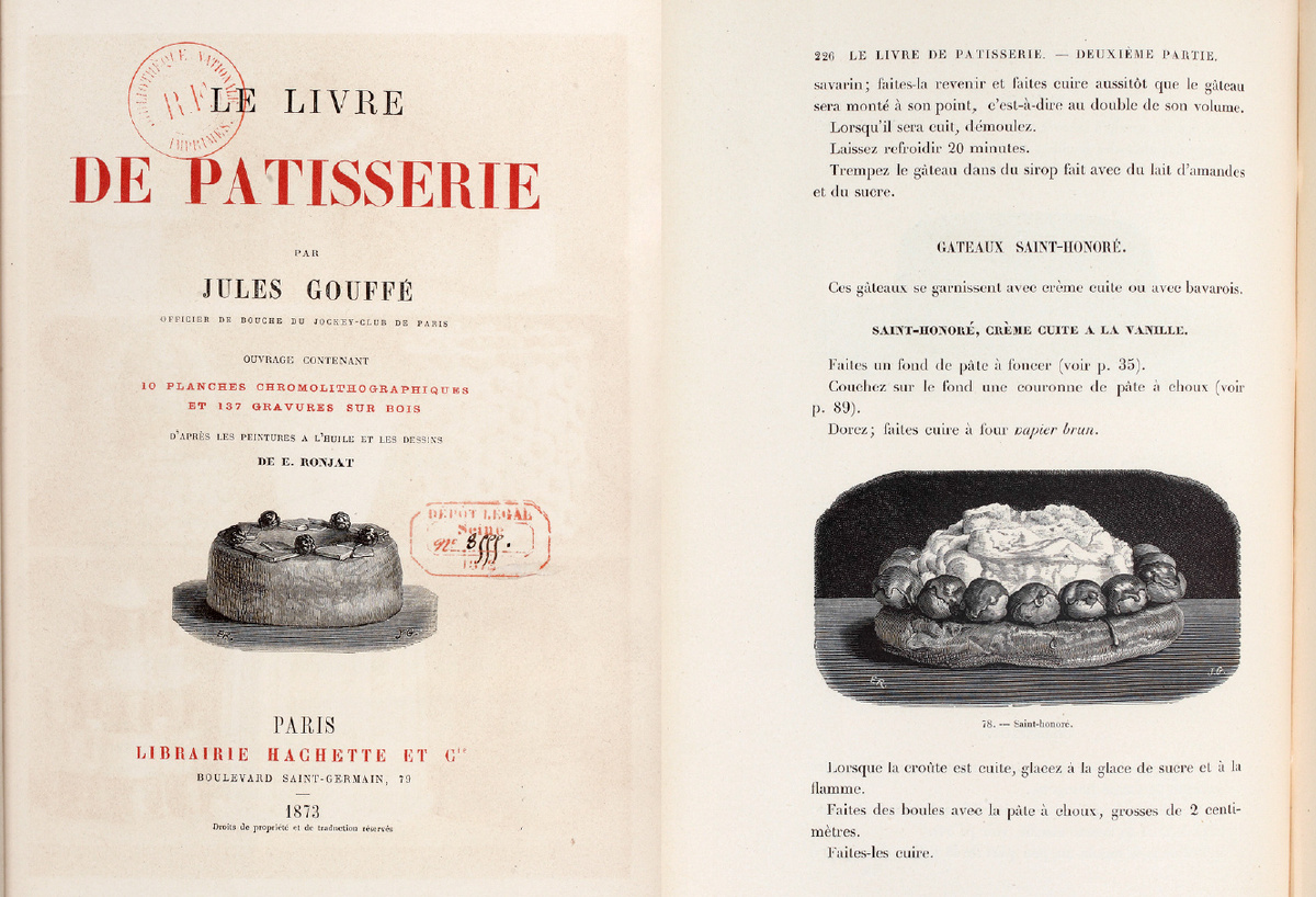 "Le livre de pâtisserie" Jules Gouffé, 1873