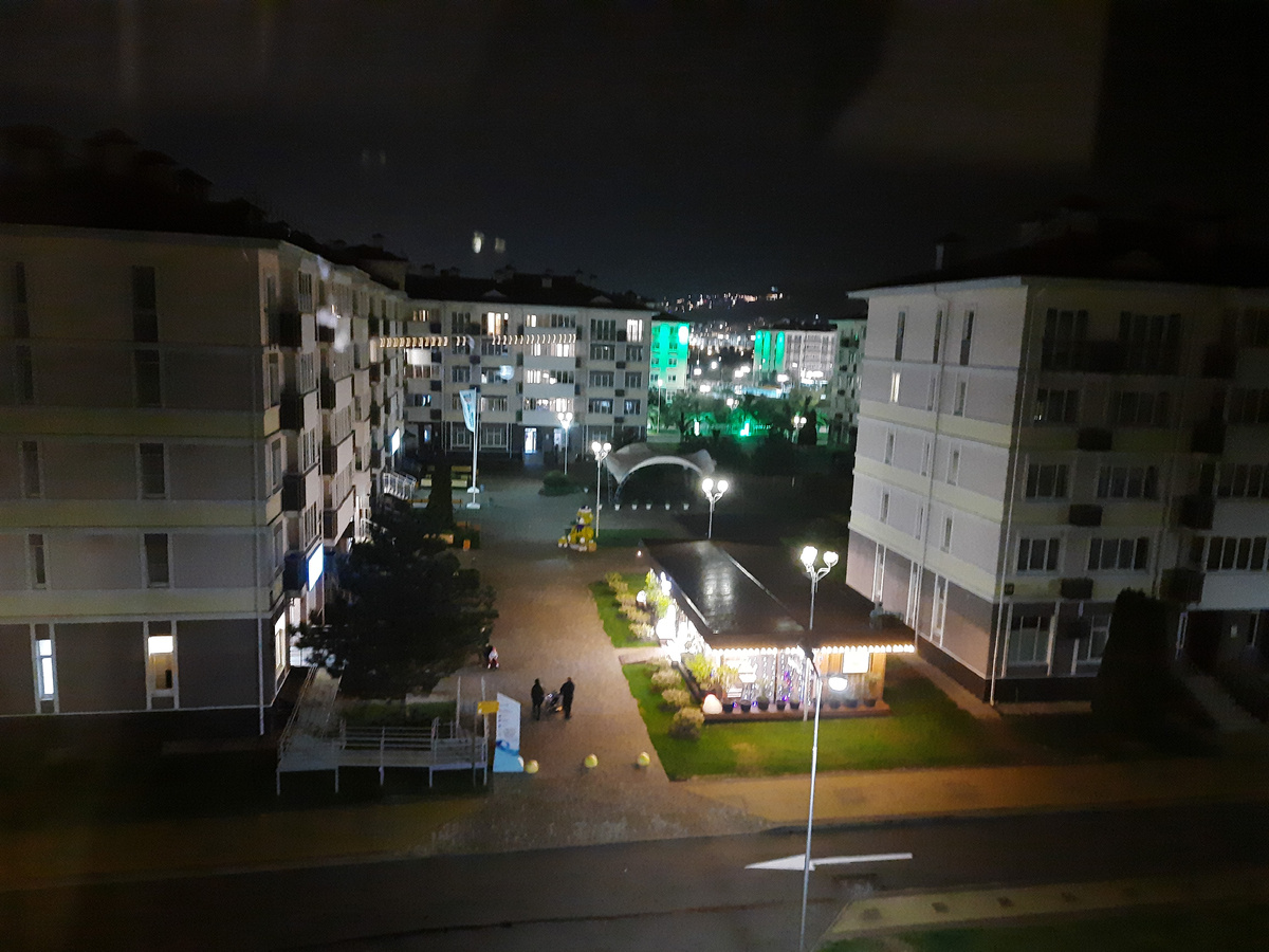 А это вид вечером