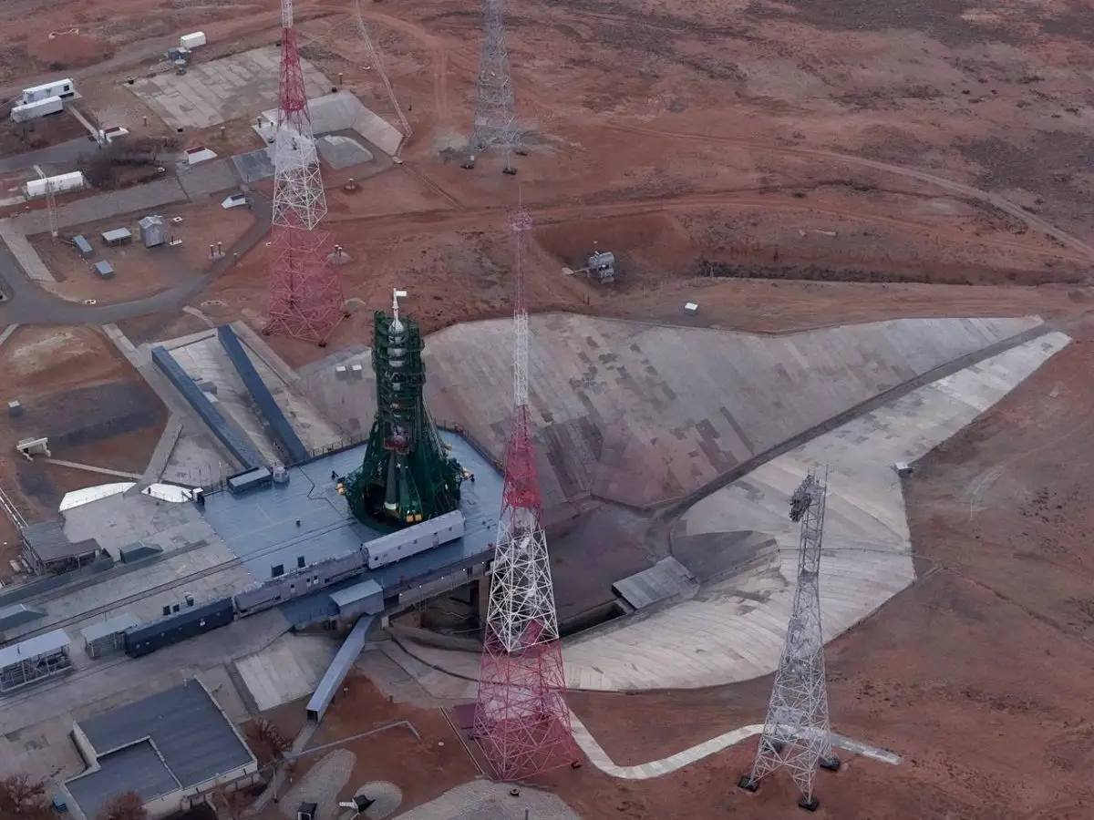 Старт на Байконуре.