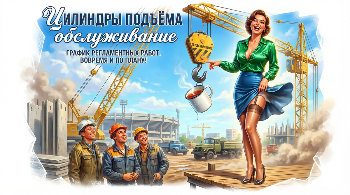    Обслуживание цилиндров подъёма для поддержания работоспособности admin