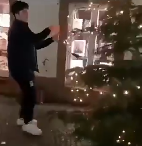 «Мне плевать на вашу ёлку» — мигрант крушит елки в центре Москвы и объявляет войну чужому празднику