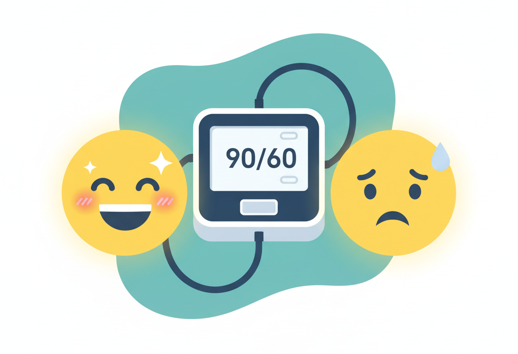 давление 90 на 60, гипотония, дневник контроля давления