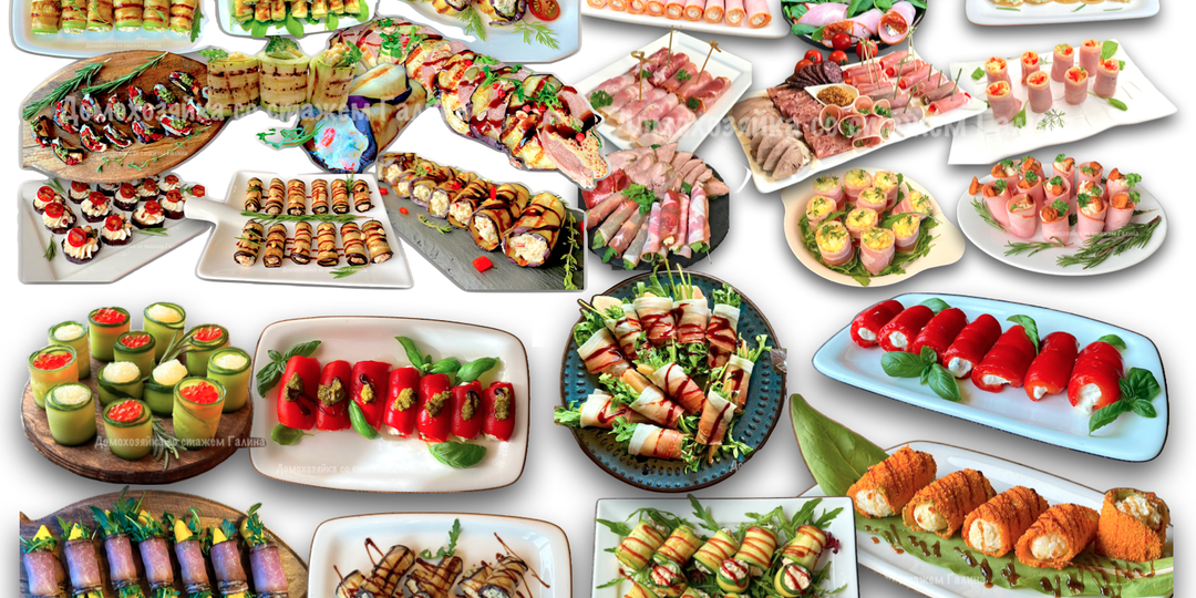 Мега-подборка из 25 закусок, где главные звёзды — изящные рулетики