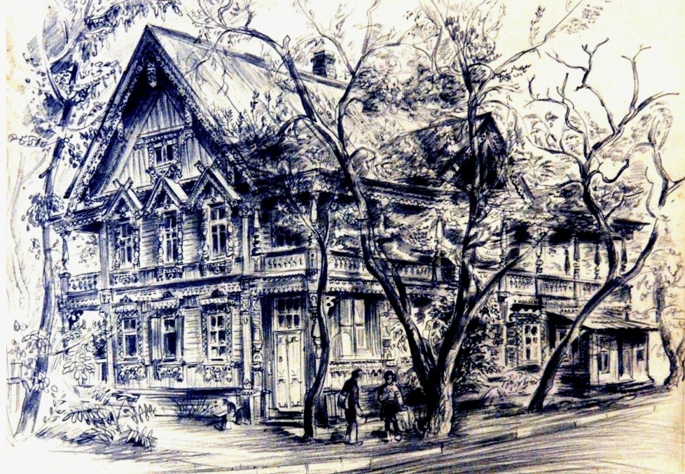 картина Николая Кириллвича Рудикова,  дом Тетюшинова