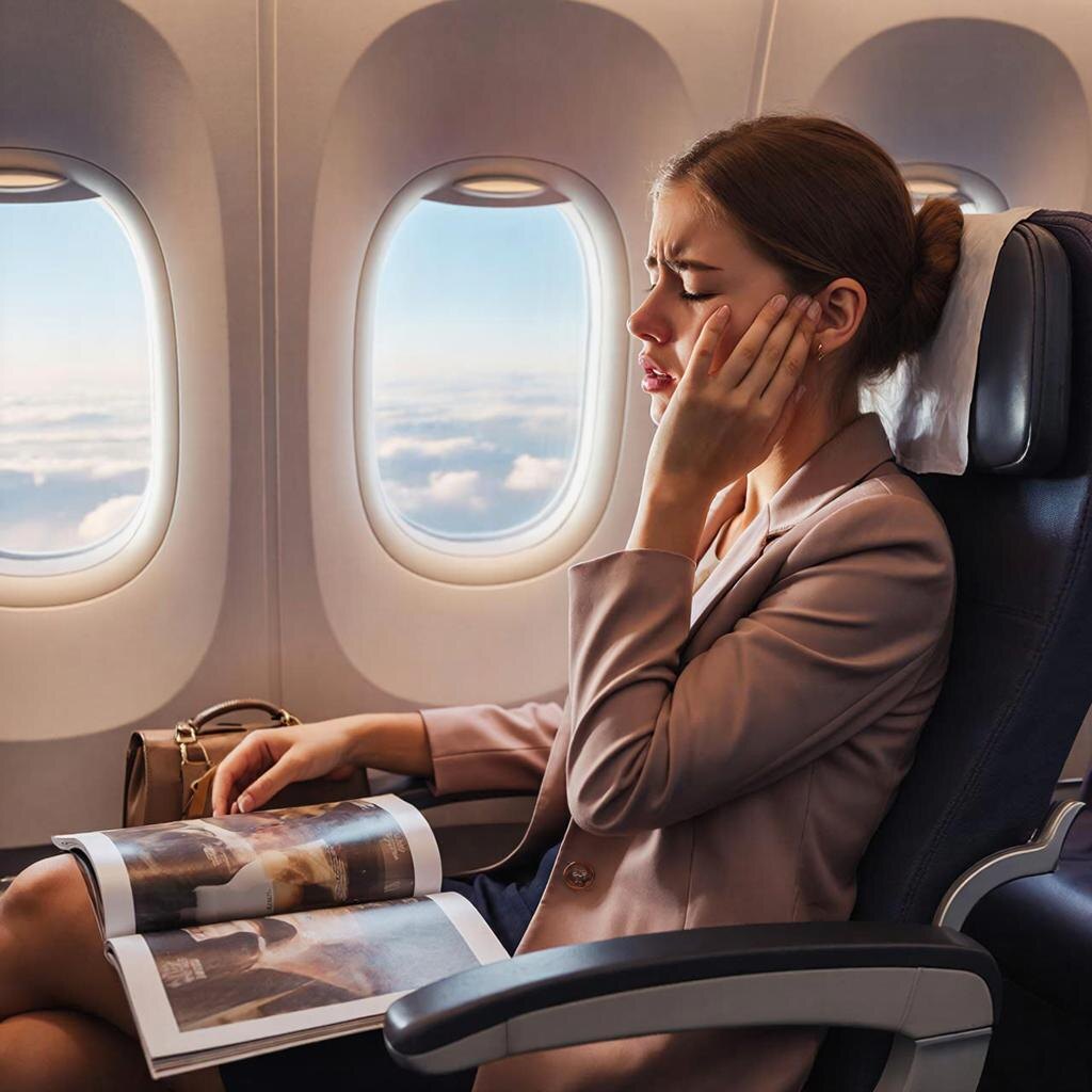 БАРОТРАВМЫ часто во время перелёта на высоте.