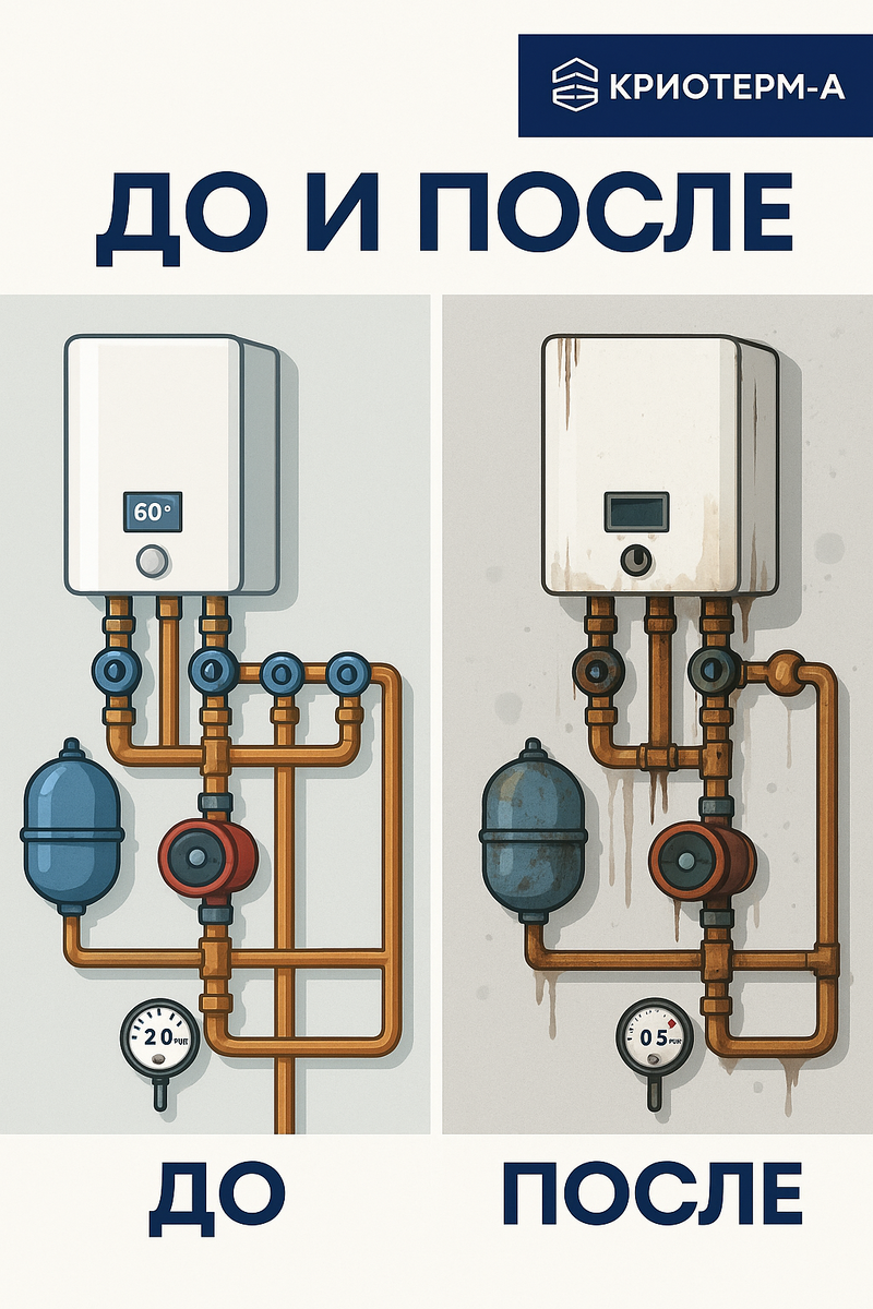 Чем старше система - тем выше риски. Трубы и фитинги стареют по-разному.