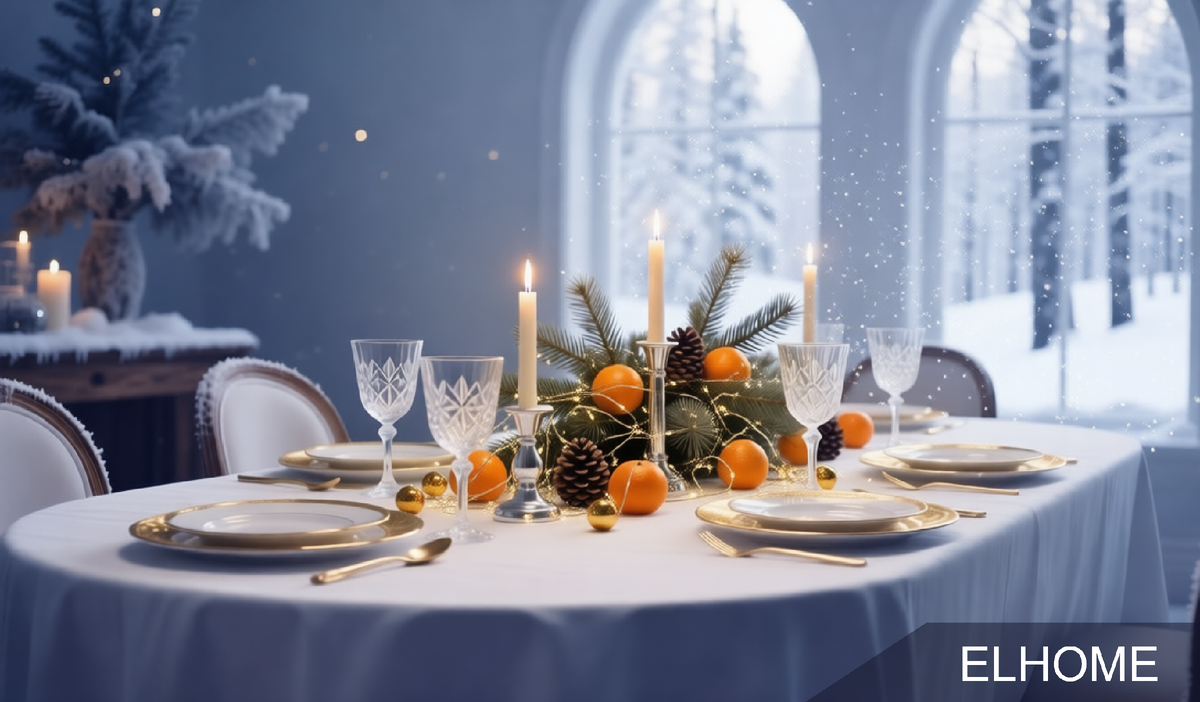 Новогодний стол — это центр праздничной вселенной. Его сервировка задает тон всему вечеру, создавая ощущение торжества, роскоши и внимания к деталям, которые ценят ваши гости.