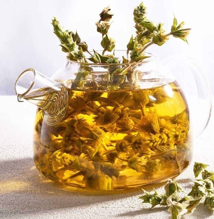 Фото из Pinterest "чабан чай" заваренный в чайнике