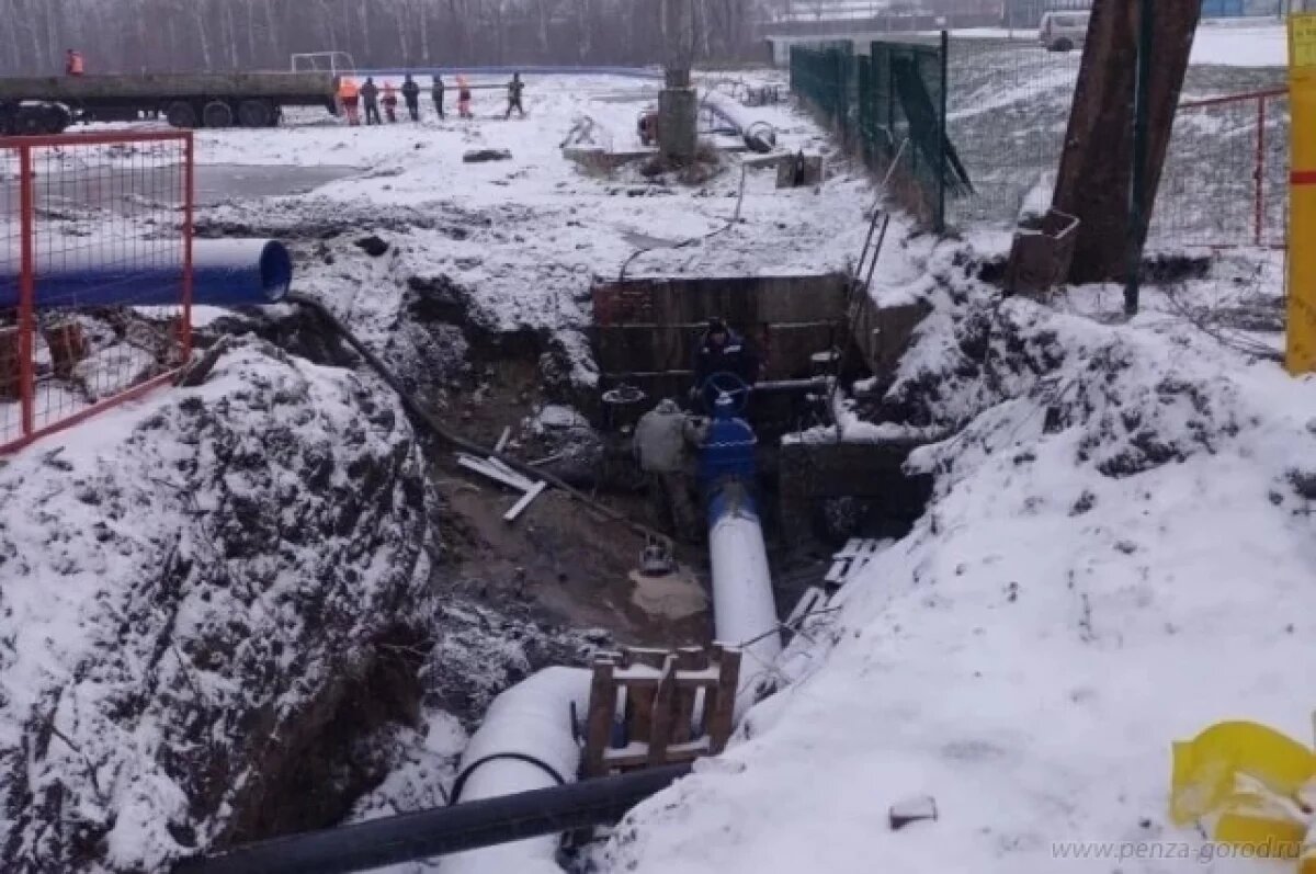    В Пензе на ГПЗ не удалось восстановить водоснабжение к вечеру 10 декабря