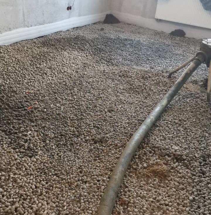 Устройство цементно-песчаной стяжки с керамзитом