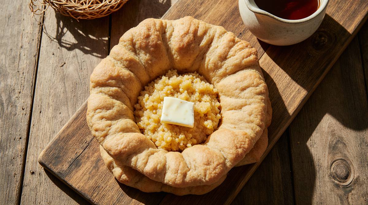 Карельская калитка с пшённой кашей