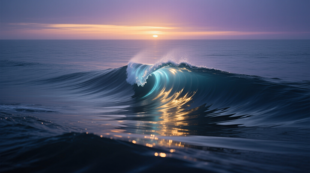 Дэвид Бом представлял реальность как единый океан. То, что мы видим – лишь временные волны на его поверхности.