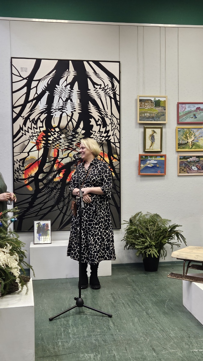 Марина Быкова — художница и реставратор (фотография автора).