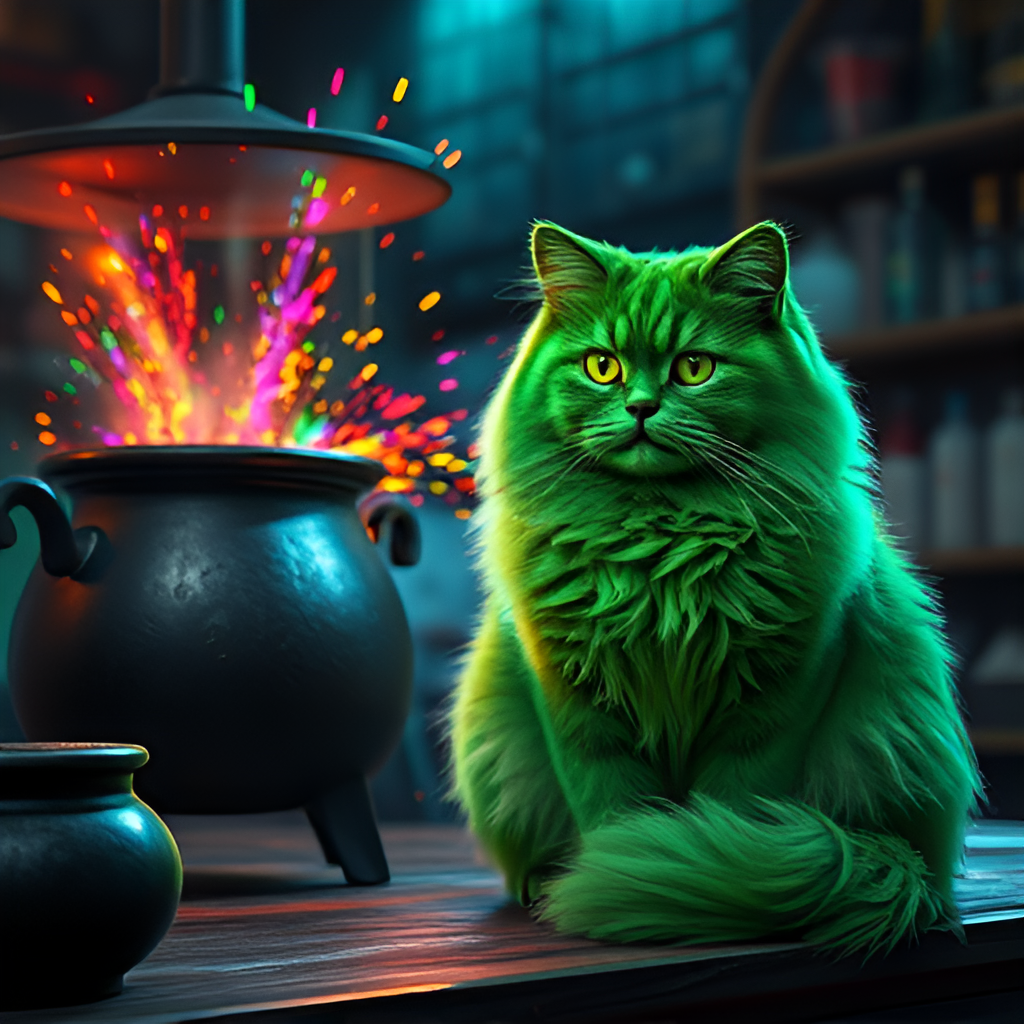 Сириус - Фамильяр Беатрис. Иллюстрации созданы нейросетью для онлайн генерации картинок dezgo.com.