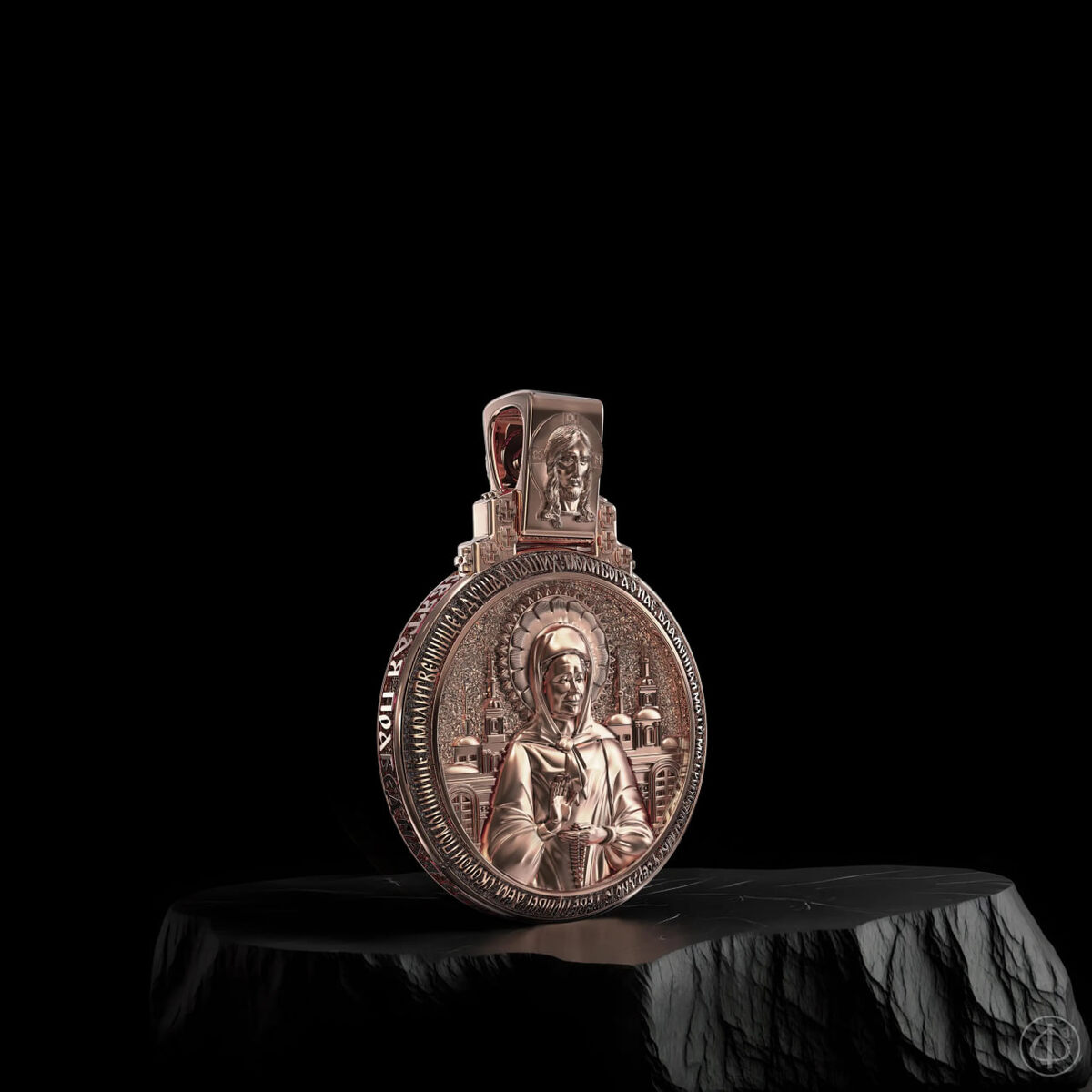 Подвеска из золота 585 с иконой Арт.090