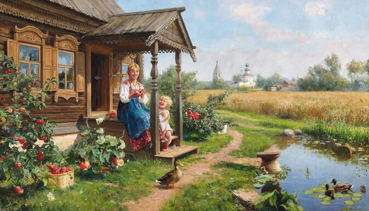 Так видит "русское счастье" нейросеть