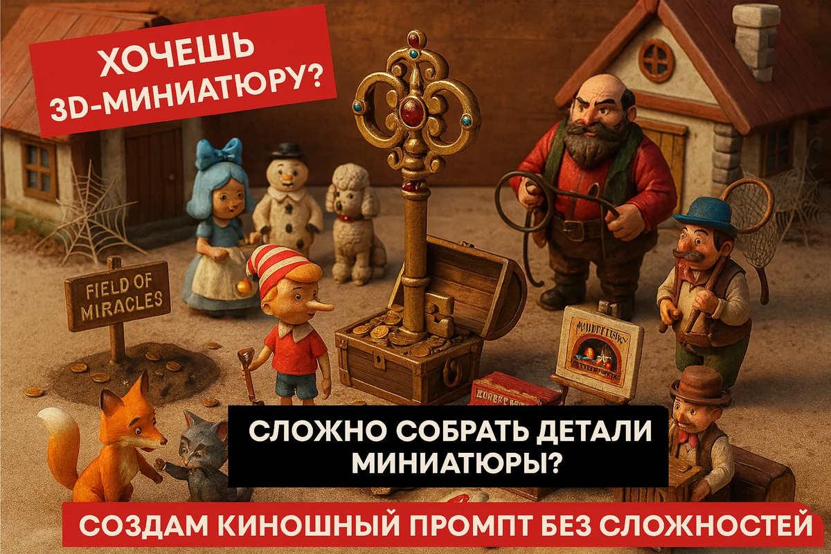 Волшебный мир 3D-миниатюр по мотивам анимационных фильмов