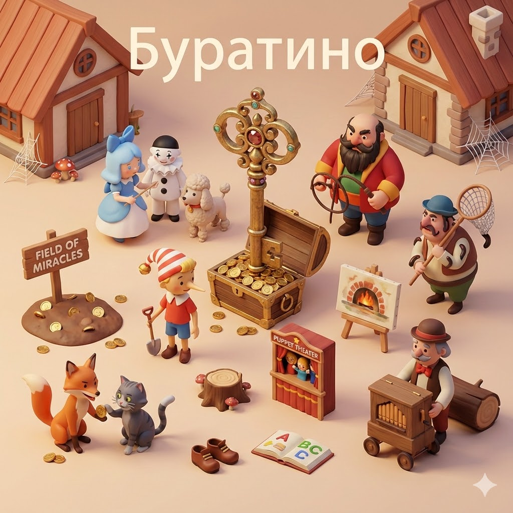 Герои буратино