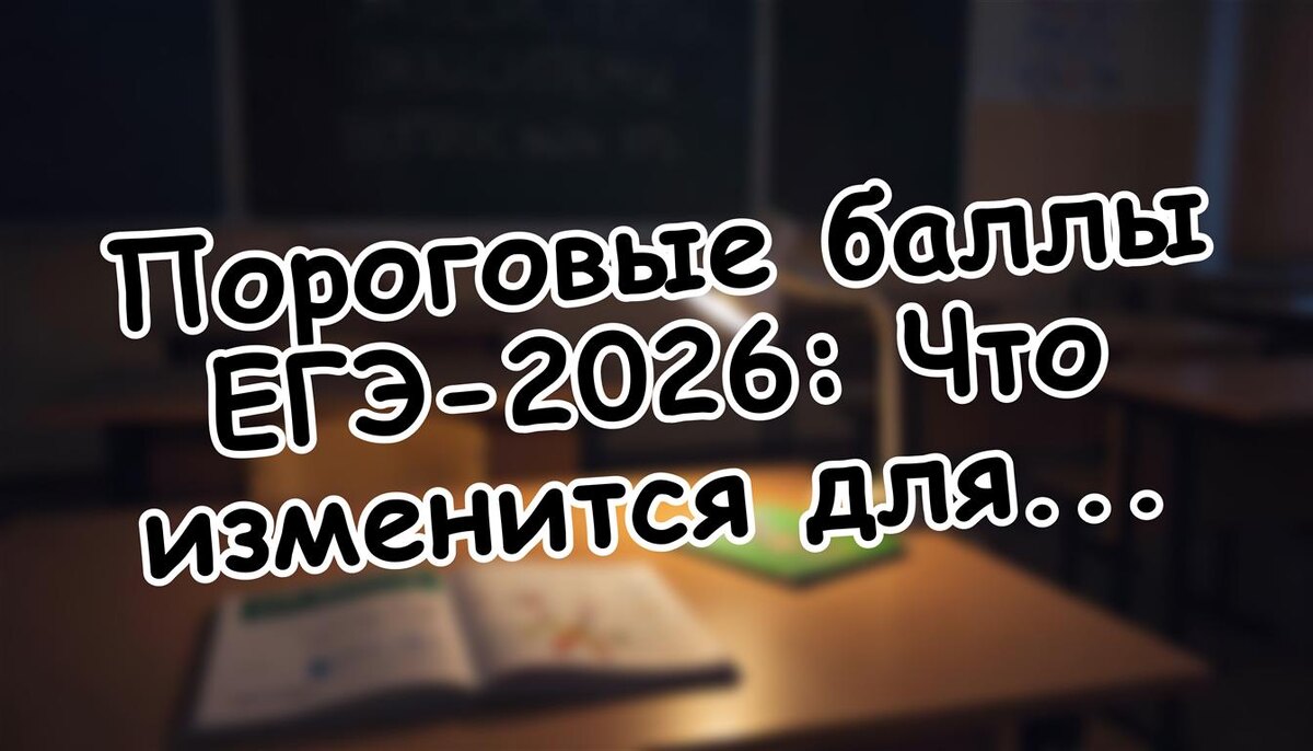 Пороговые баллы ЕГЭ-2026: Что изменится для вашего ребёнка? Практические советы (Источник: Яндекс Картинки)