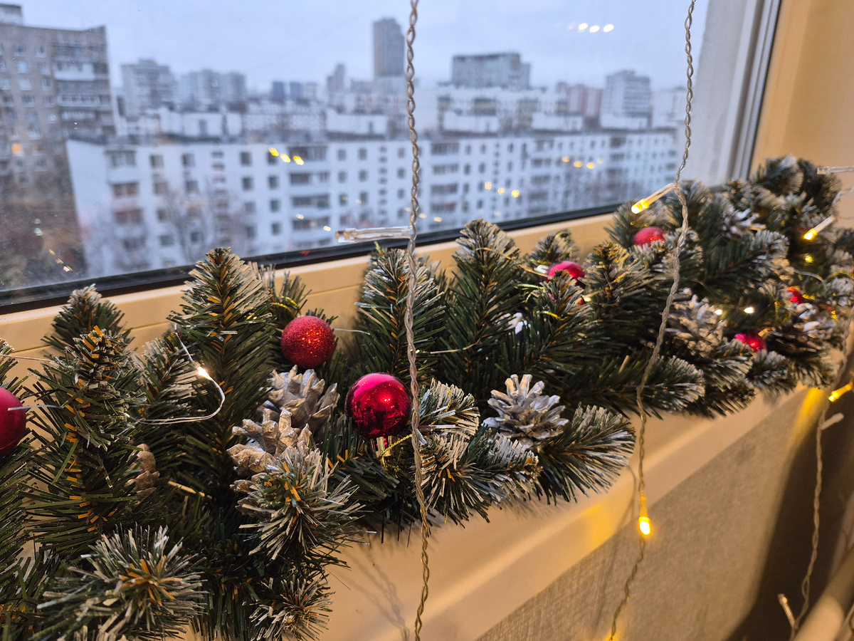 Вот такую гирлянду мы сделали