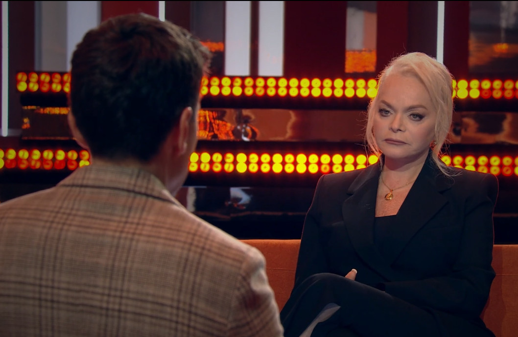 Кадр ток-шоу Петровго канала.