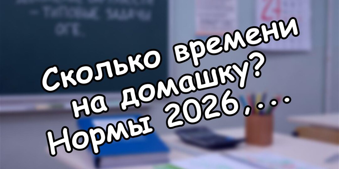 Сколько времени на домашку? Нормы 2026, которые спасут ребёнка от перегрузки