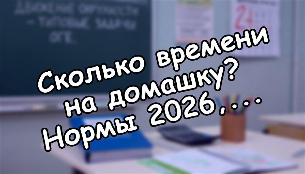 Сколько времени на домашку? Нормы 2026, которые спасут ребёнка от перегрузки (Источник: Яндекс Картинки)