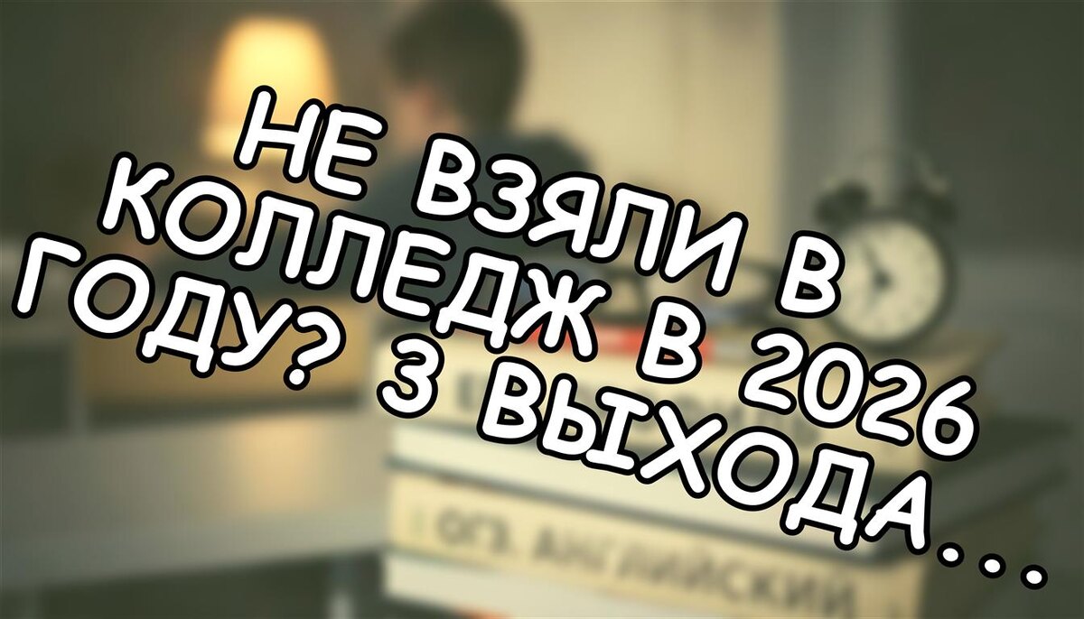 Не взяли в колледж в 2026 году? 3 выхода без паники и потери года (Источник: Яндекс Картинки)