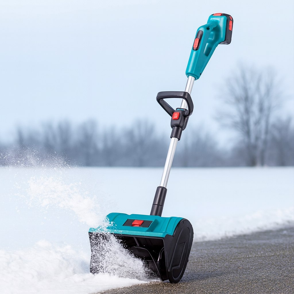 Аккумуляторный снегоуборщик