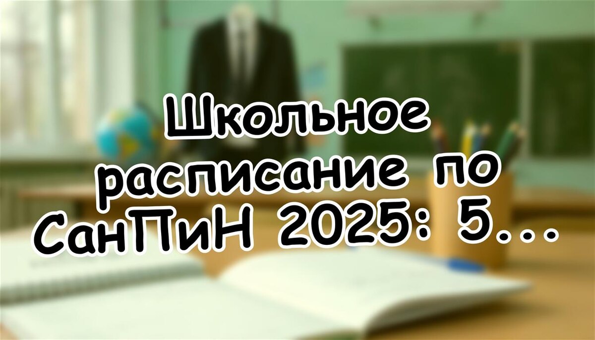 Школьное расписание по СанПиН 2025: 5 опасных нарушений, которые изматывают вашего ребенка! (Источник: Яндекс Картинки)