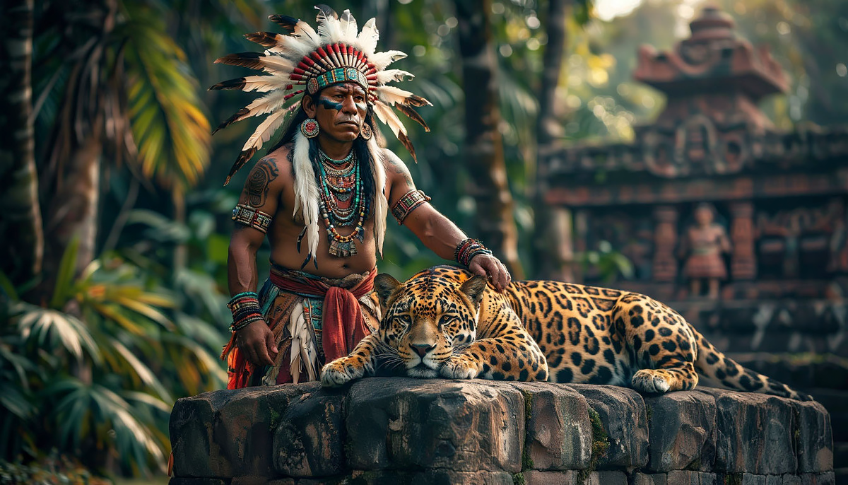 Человек, держа кинжал в руках, словно перемещался в древние времена.