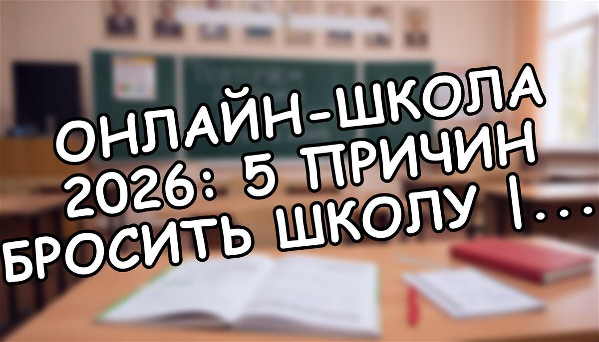 Онлайн-школа 2026: 5 причин бросить школу | Без пробок и стресса (Источник: Яндекс Картинки)