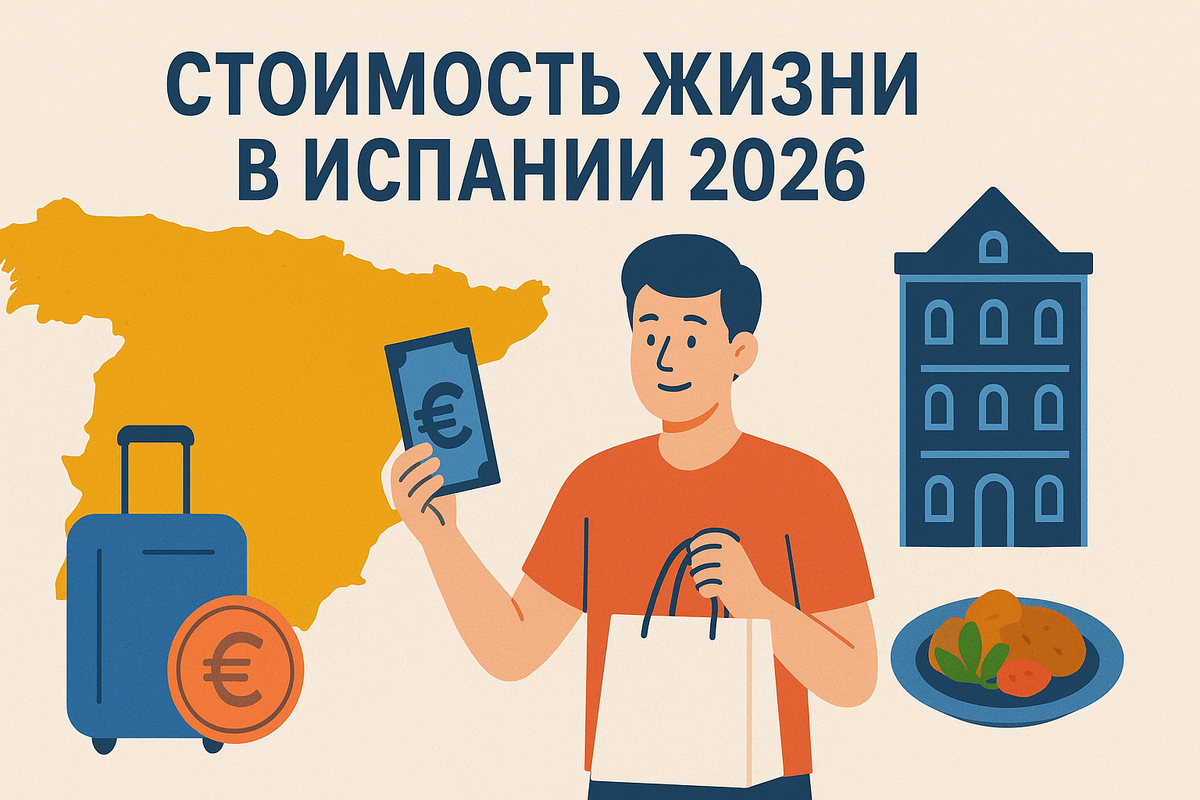 Жизнь в Испании 2026 цены на жильё, еду и расходы