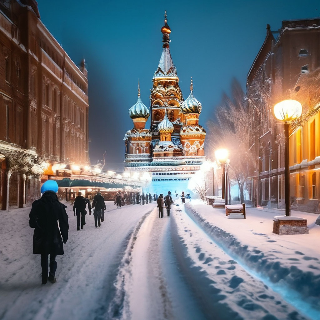 Зима в России