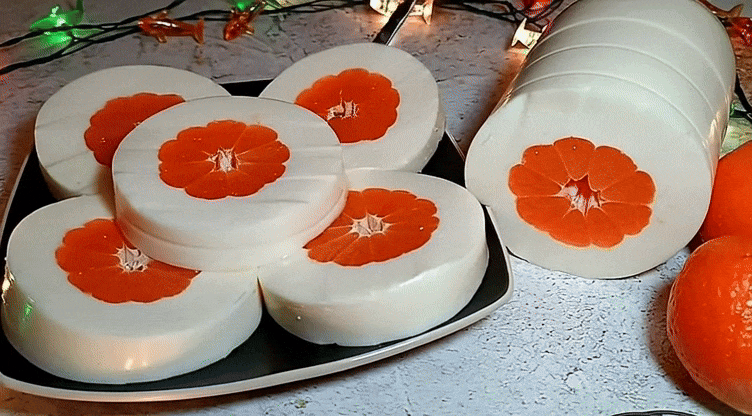 Новогодний Десерт "Мандарины в Снегу"