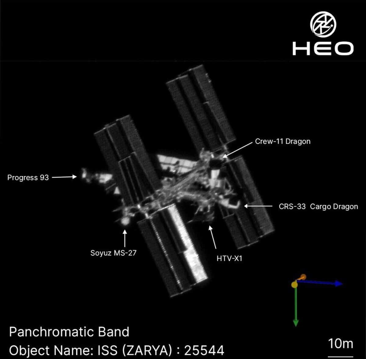    Космические корабли, пристыкованные к МКС / © HEO Robotics