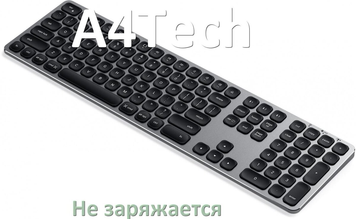 
Почему беспроводная клавиатура A4Tech не заряжается