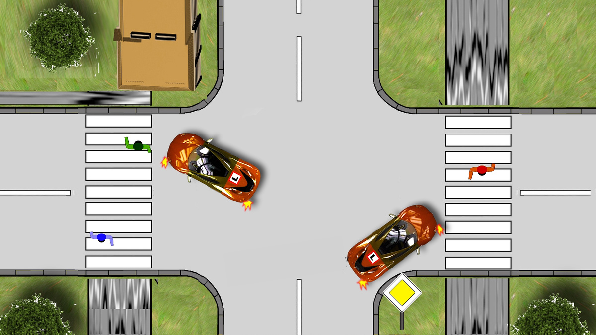 При повороте налево или направо водитель обязан пропустить пешеходов