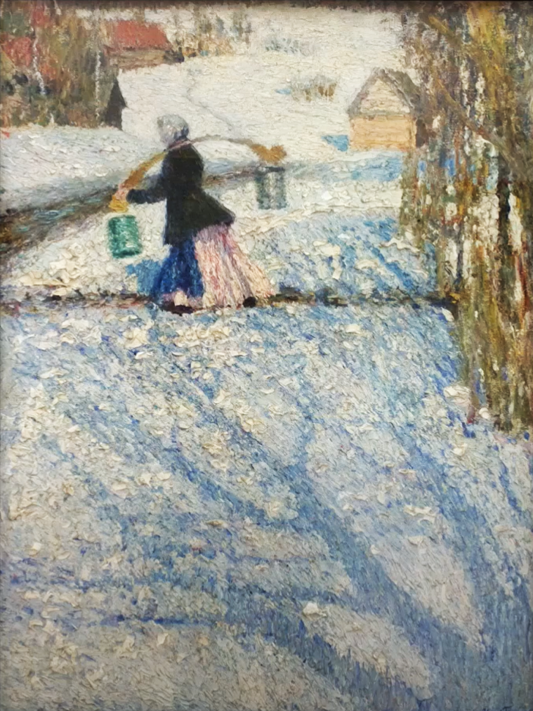 Игорь Грабарь. Мартовский снег. 1904. Москва, Государственная Третьяковская Галерея