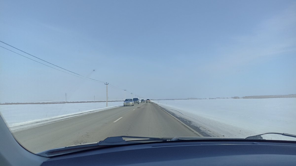 Дорога в районе села Новотырышкино