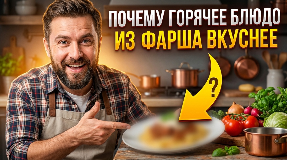 ПОЧЕМУ ГОРЯЧЕЕ БЛЮДО ИЗ ФАРША ВКУСНЕЕ, ЧЕМ ИЗ КУСКА