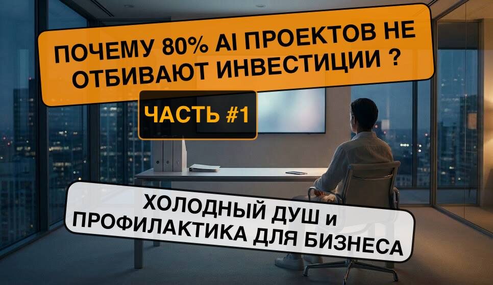 Почему большинство AI‑ и no‑code‑автоматизаций в 2025 году не отбиваются, как компании сливают миллионы на пилотах и что менять в подходе, чтобы выключать слабые проекты за 2 недели, а не через 2 года