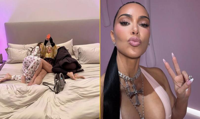    Источник: Социальные сети | Ким Кардашьян демонстрирует селфи в бикини с Бритни Спирс